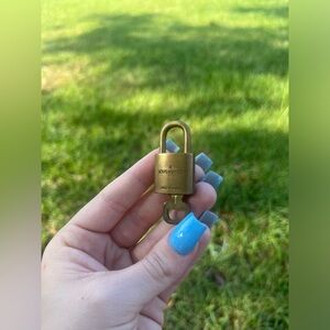Louis Vuitton Authentic Gold Lock and key #318
